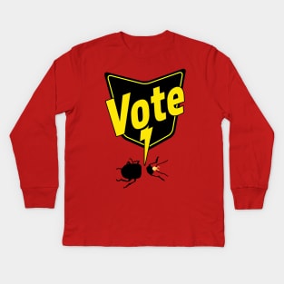 Know Your Parasites Vote Bug Spray Kids Long Sleeve T-Shirt